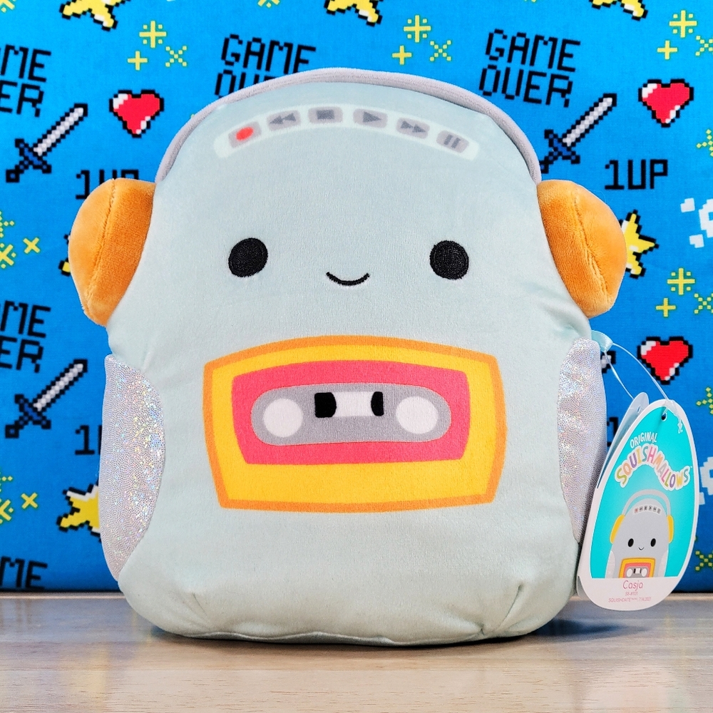 Squishmallow Casja the Gamer 8" UltraSoft Stuffed Kids Toy Plush Exclusive NWT